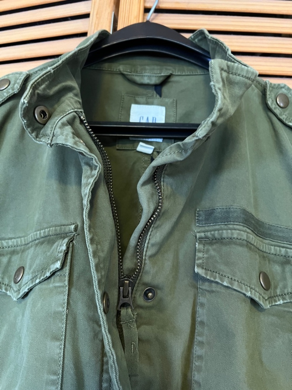 Gap Utility Jacket Distressed Womens size L - Picture 16 of 16